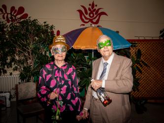 Rózsa Seres (82) and György Matel (80)